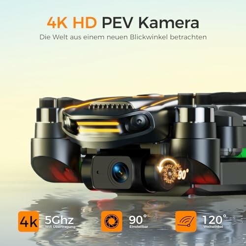 4K HD PEV Kamera mit 90 Grad Einstellbarkeit und 120 Grad Weitwinkel