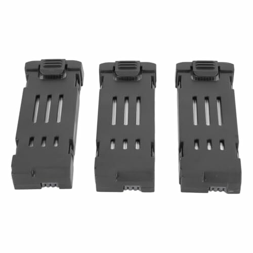 Drei schwarze Batteriepacks