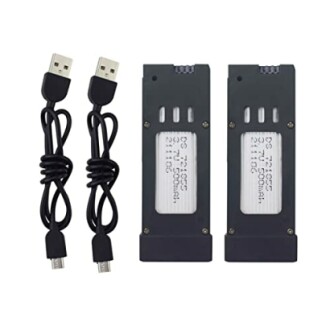 2PCS 3,7V 500mAh Lithium-Batterie