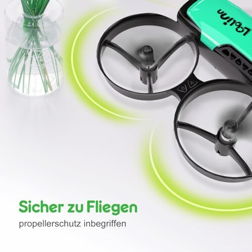 Drohne mit Propellerschutz, sicher zu fliegen