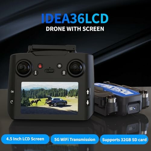 Fernbedienung mit Bildschirm für Drohne