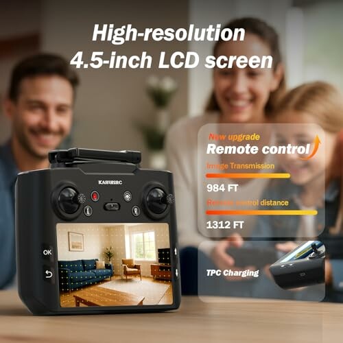 Fernsteuerung mit hochauflösendem 4,5-Zoll-LCD-Bildschirm