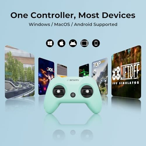 Ein Gaming-Controller für verschiedene Geräte und Simulatoren